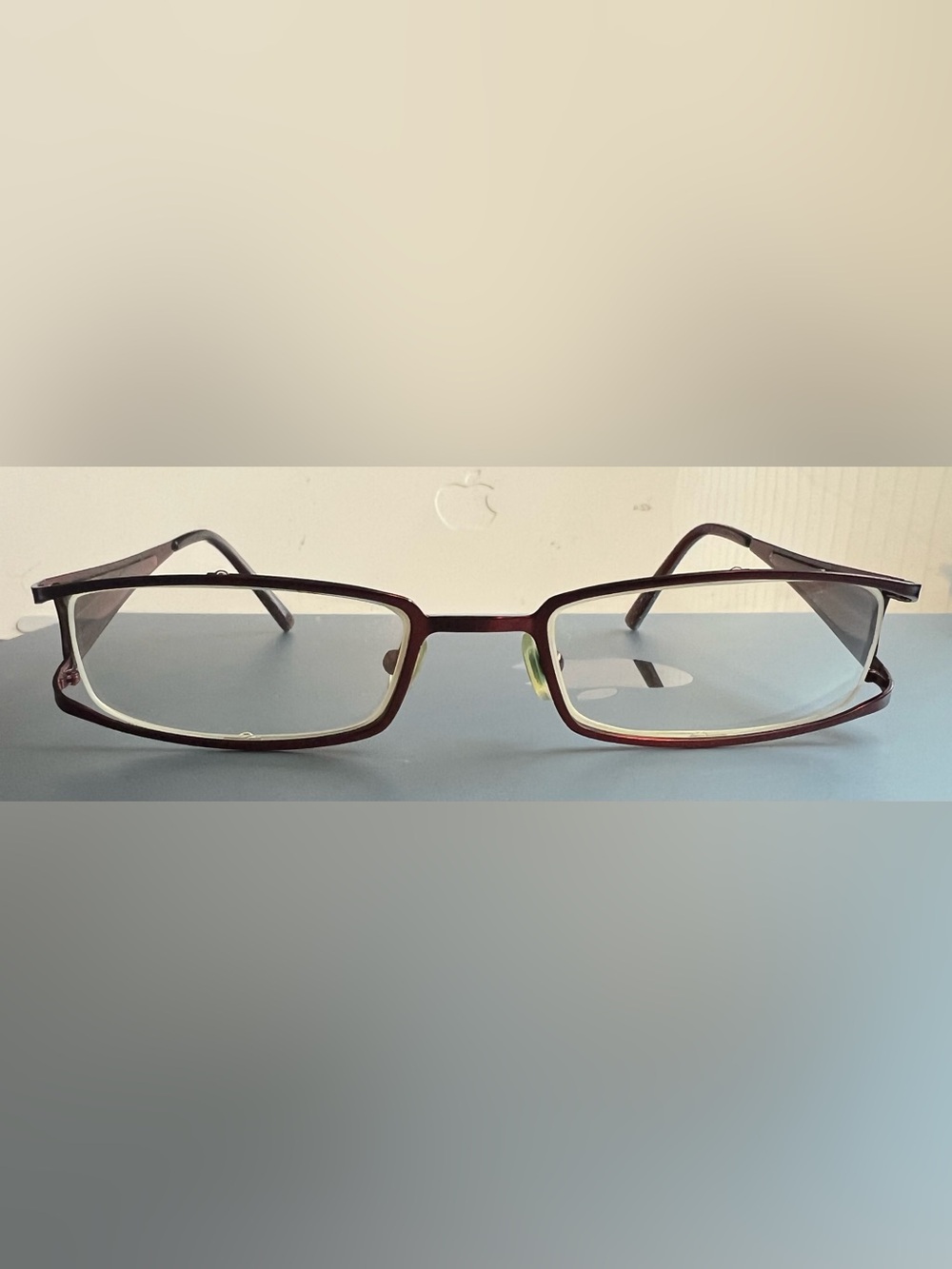 Helium Paris France EyeglassesHE 3693F Dark Red Frames/Existing prescription.